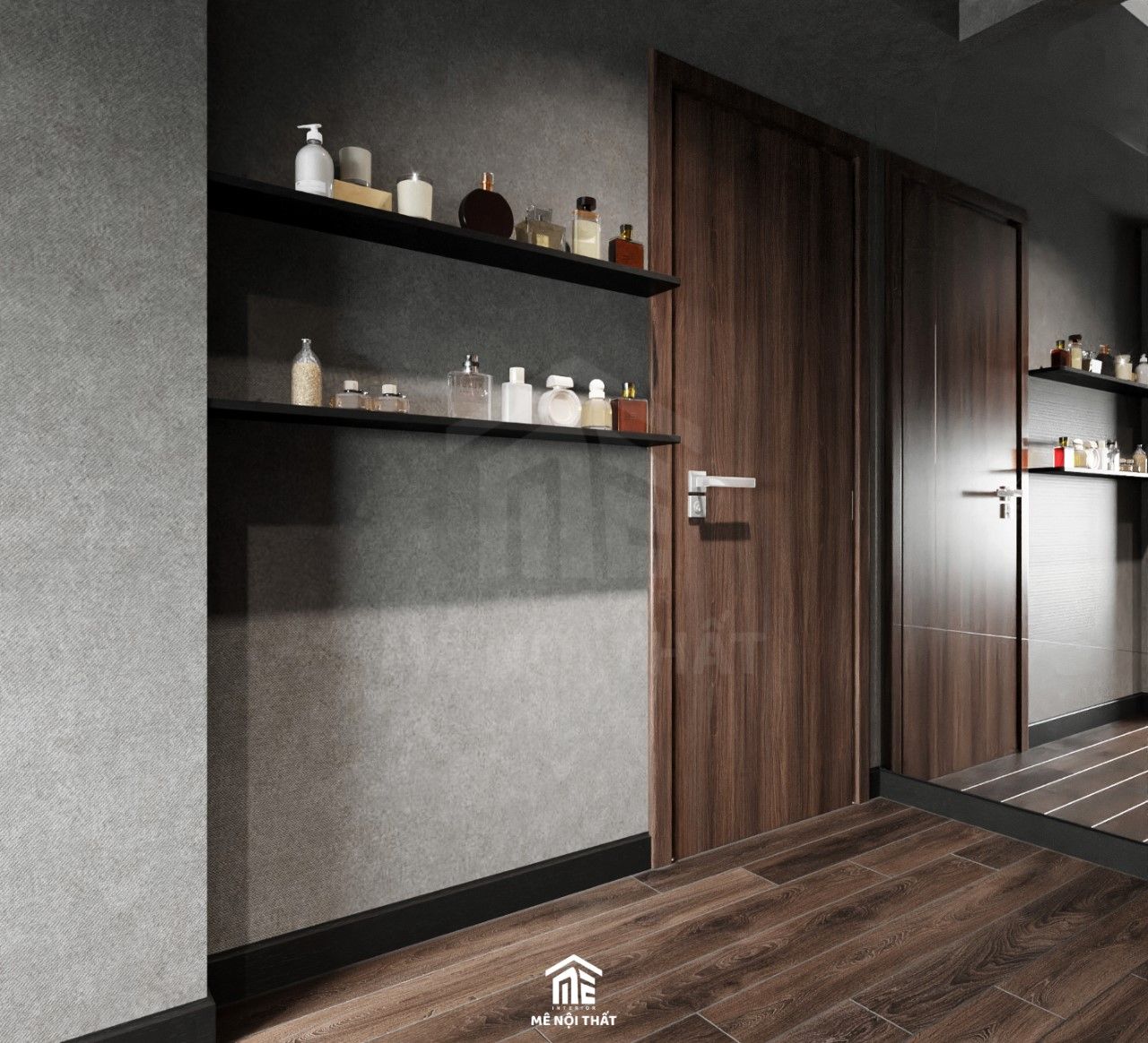 Kệ trang trí thanh mảnh được sử dụng đựng đồ tiện lợi 