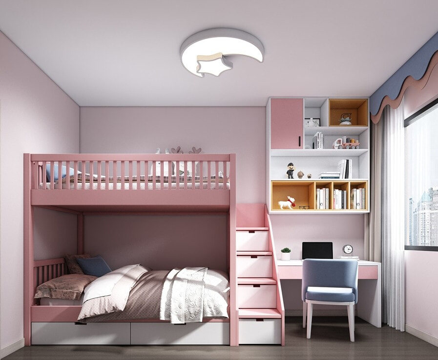 Phòng ngủ giường tầng cho bé