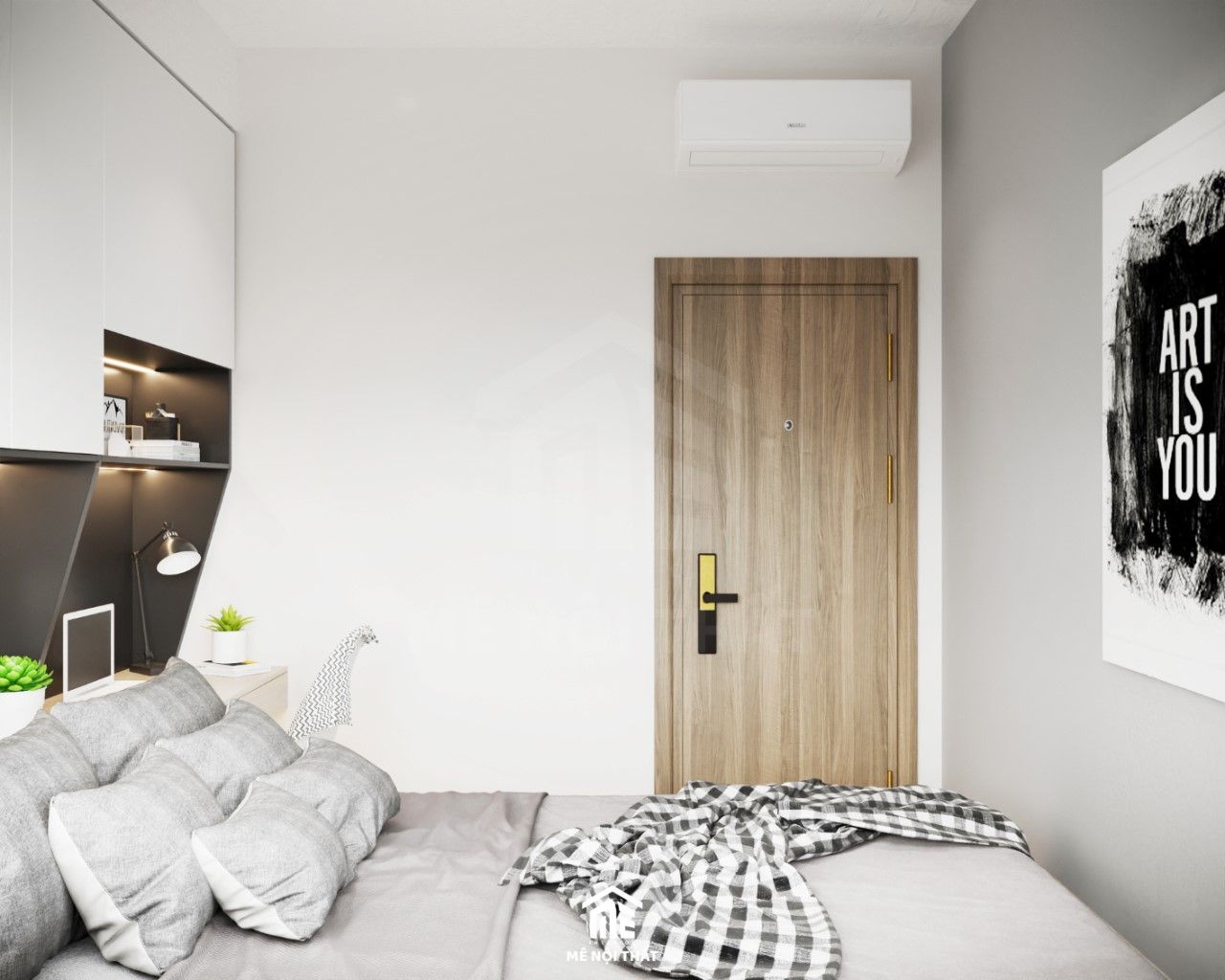 Phòng ngủ nhỏ thiết kế theo phong cách hiện đại