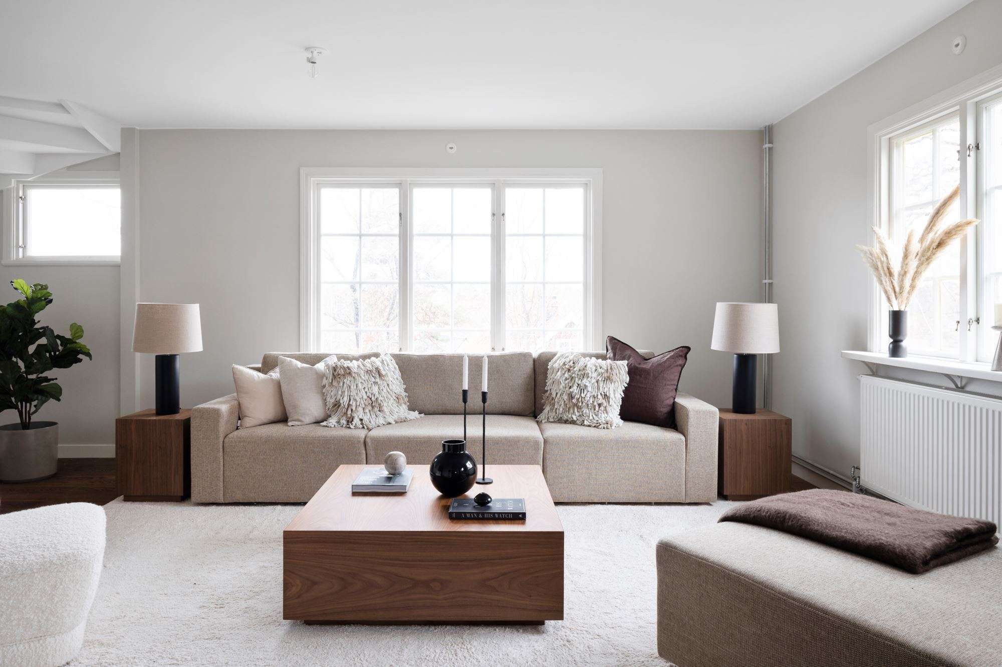 Thiết kế, decor phòng khách theo phong cách tối giản mọi chi tiết