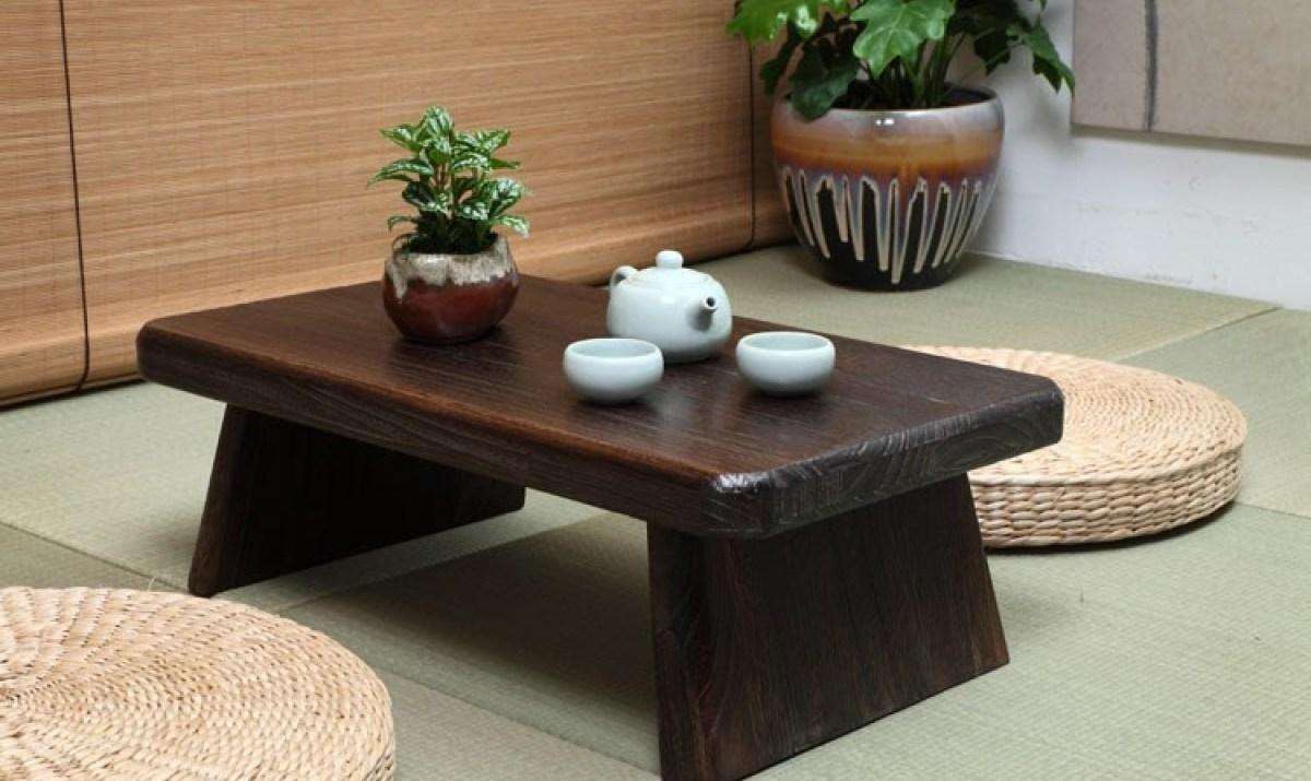 Bàn trà hình chữ Nhật kiểu ngồi bệt