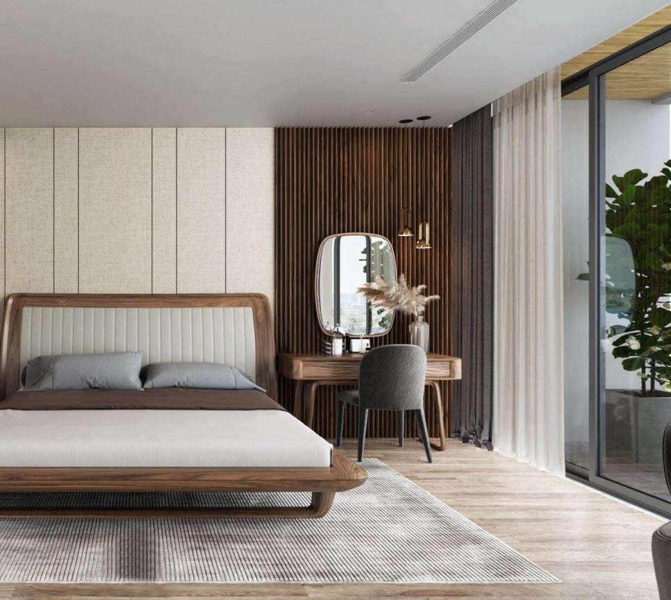 Phong cách thiết kế bàn trang điểm cần đồng nhất với phong cách thiết kế nội thất phòng ngủ