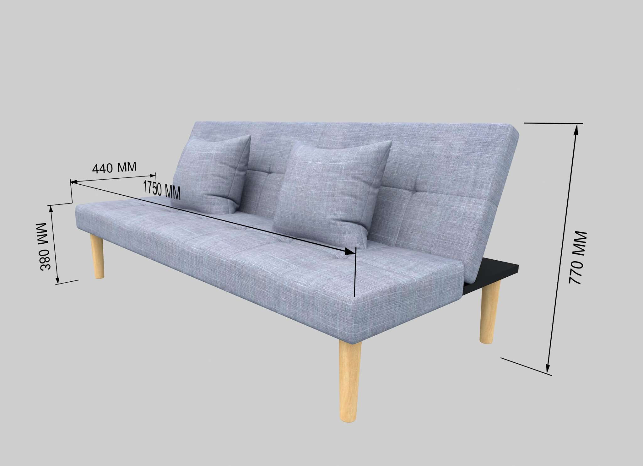 Kích thước sofa giường dành cho những ai muốn tối ưu hóa công năng của ghế