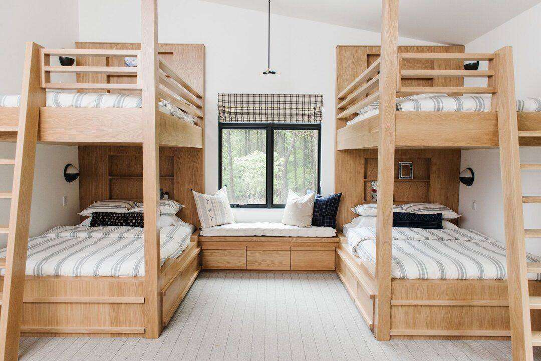 Mẫu giường tầng kép dành cho 4 người