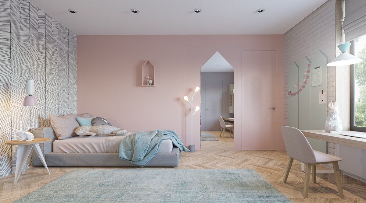 Lựa chọn nội thất phòng ngủ màu hồng phù hợp