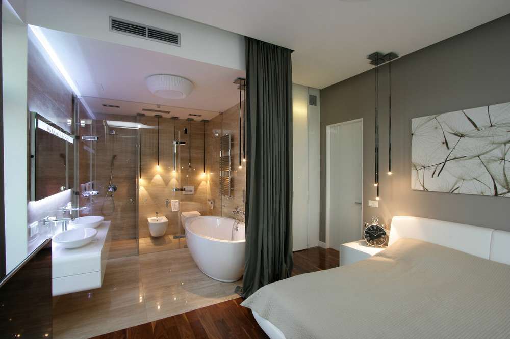 Phòng ngủ có toilet thiết kế theo phong cách luxury vô cùng sang trọng