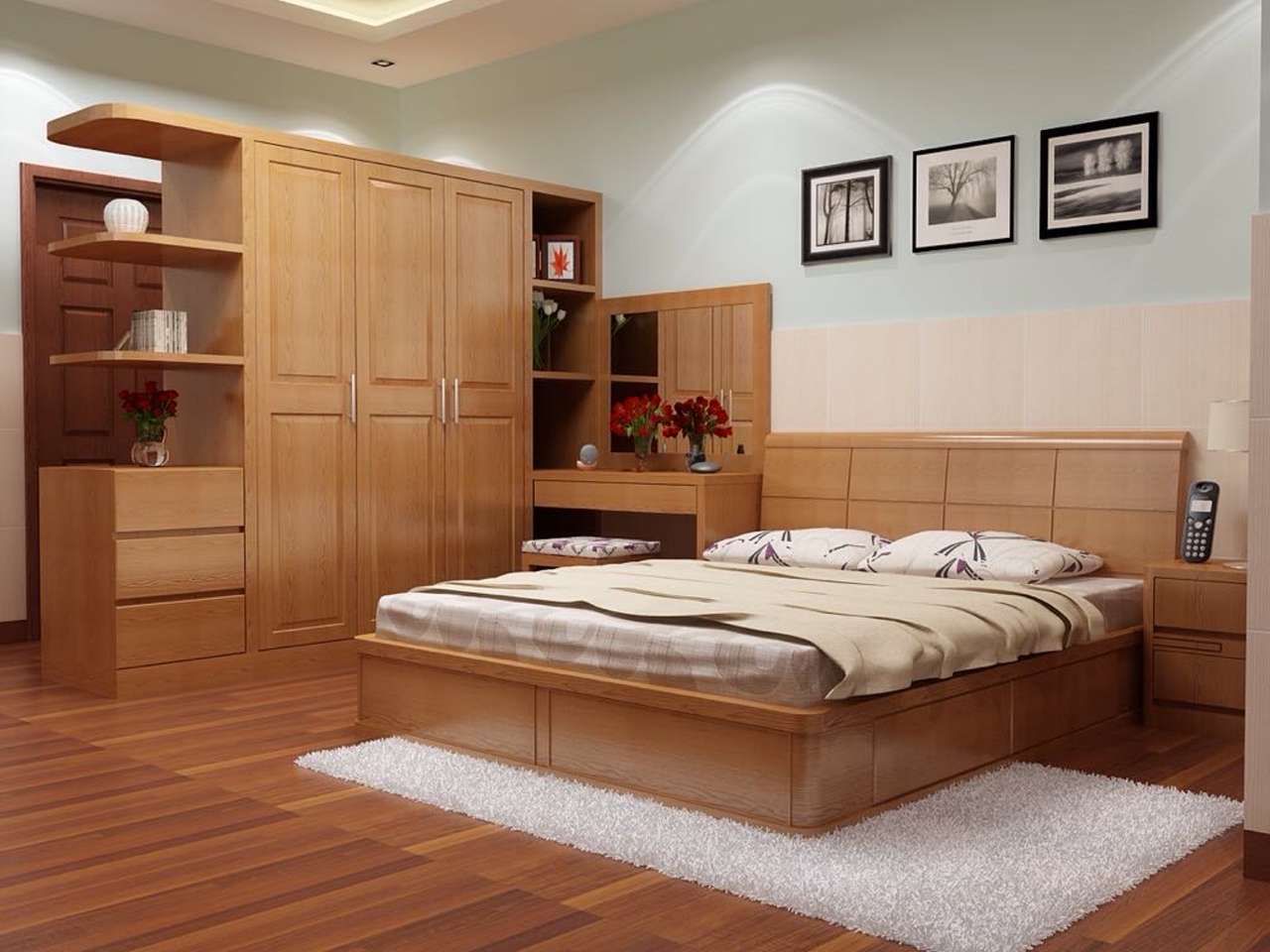 Giường ngủ gỗ sồi vân gỗ - Thiết kế độc đáo với vân gỗ tự nhiên tinh tế, đem đến không gian nghỉ ngơi gần gũi với thiên nhiên.
