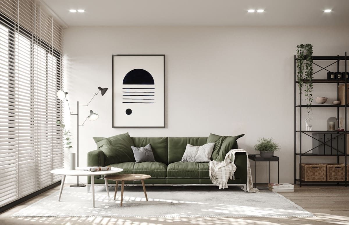 Tông màu trắng tinh khôi và ánh sáng tự nhiên là điểm nhấn trong không gian nội thất theo phong cách Scandinavian