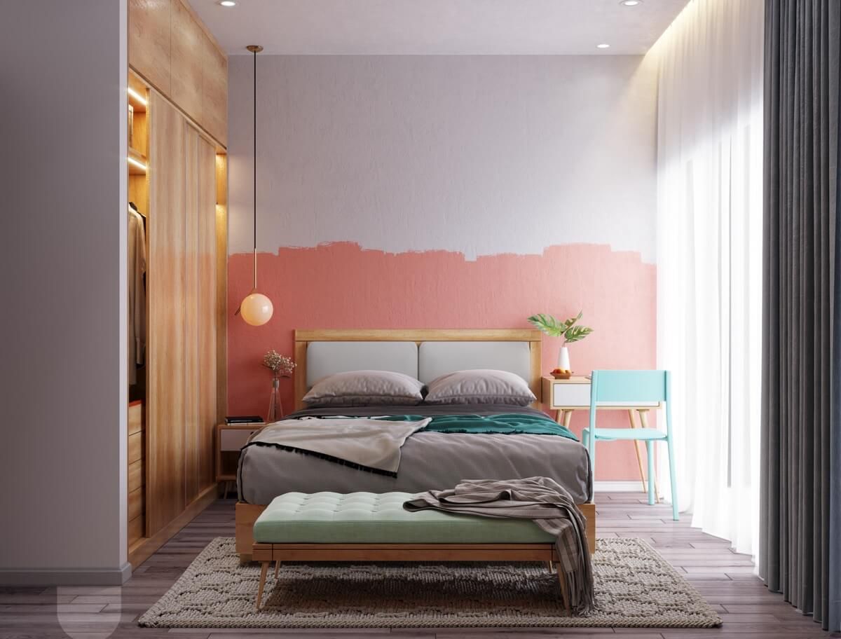 Thiết kế phòng ngủ 13m2 theo phong cách Hàn Quốc