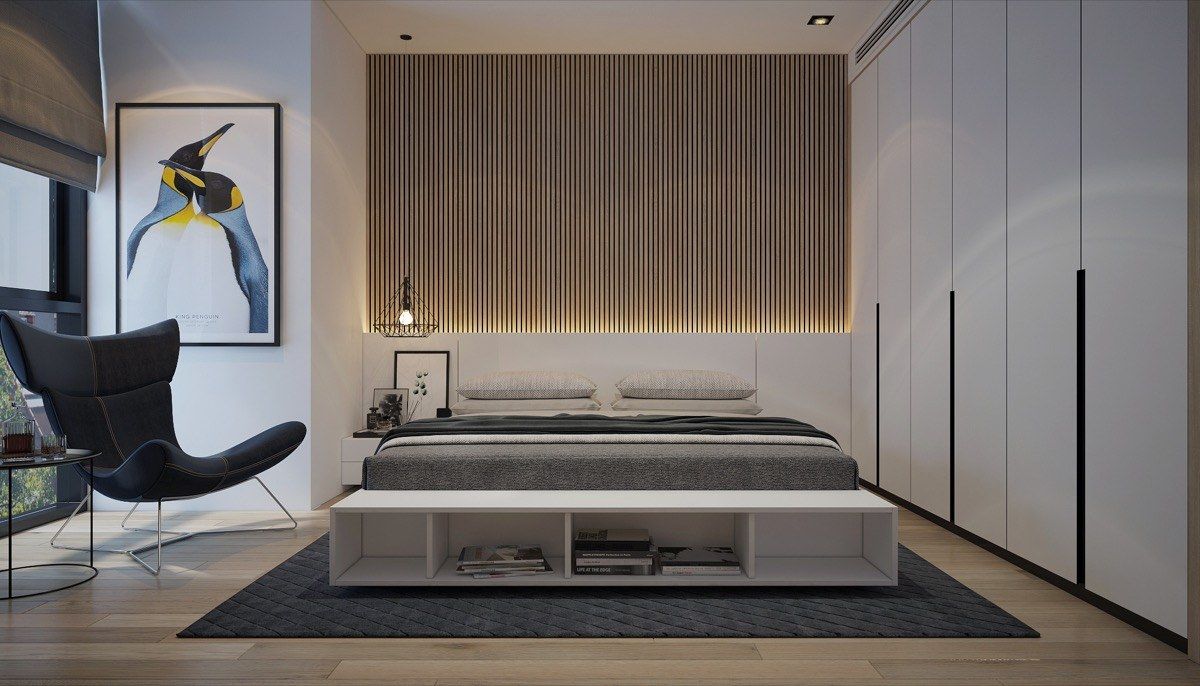Phòng ngủ 15m2 theo phong cách châu Á, mang đậm bản sắc truyền thống và tinh tế.