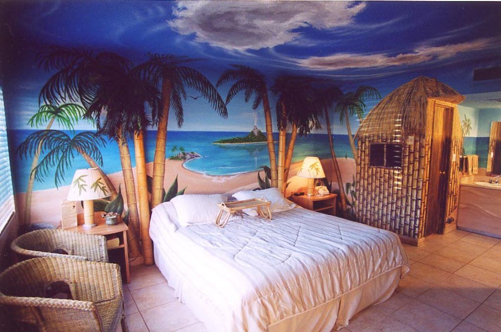 Phòng ngủ 14m2 phong cách biển đảo