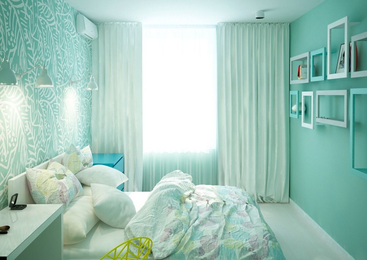 Màu pastel giúp căn phòng giảm đi đáng kể độ chói của màu sắc