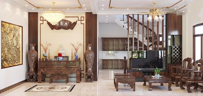 Đảm bảo tính trang trọng của khu vực thờ tự trong nhà ống