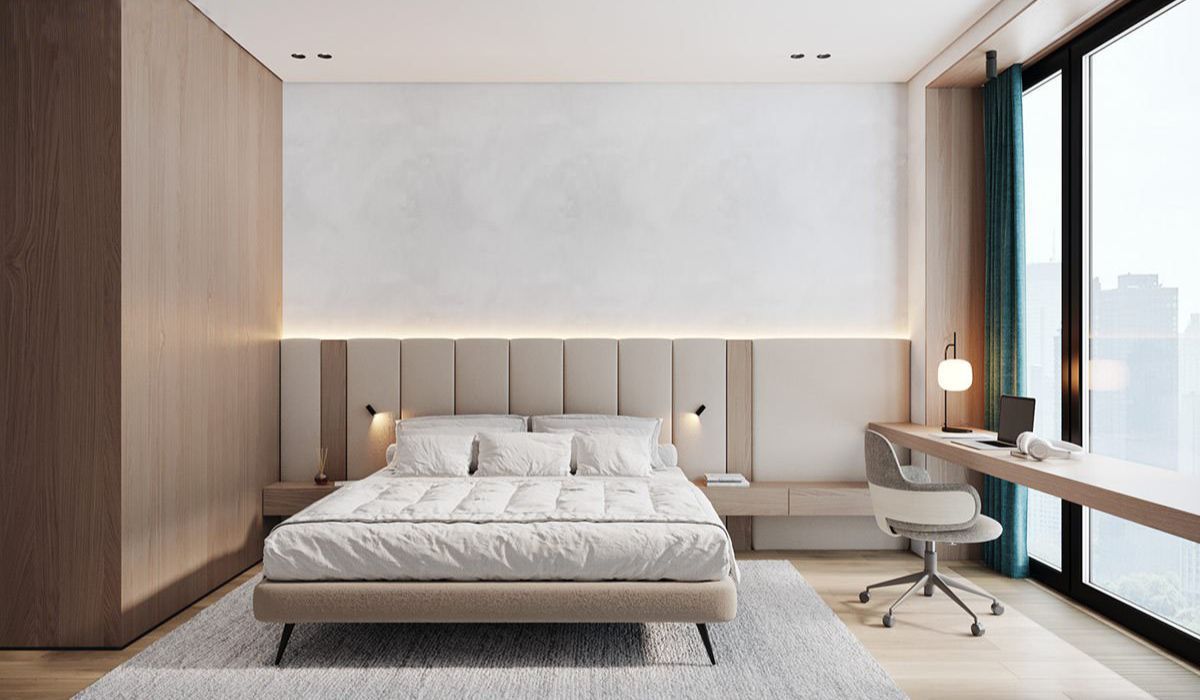 Phòng ngủ tươi sáng, ngập tràn ánh sáng tự nhiên với phong cách thiết kế Skandinavian