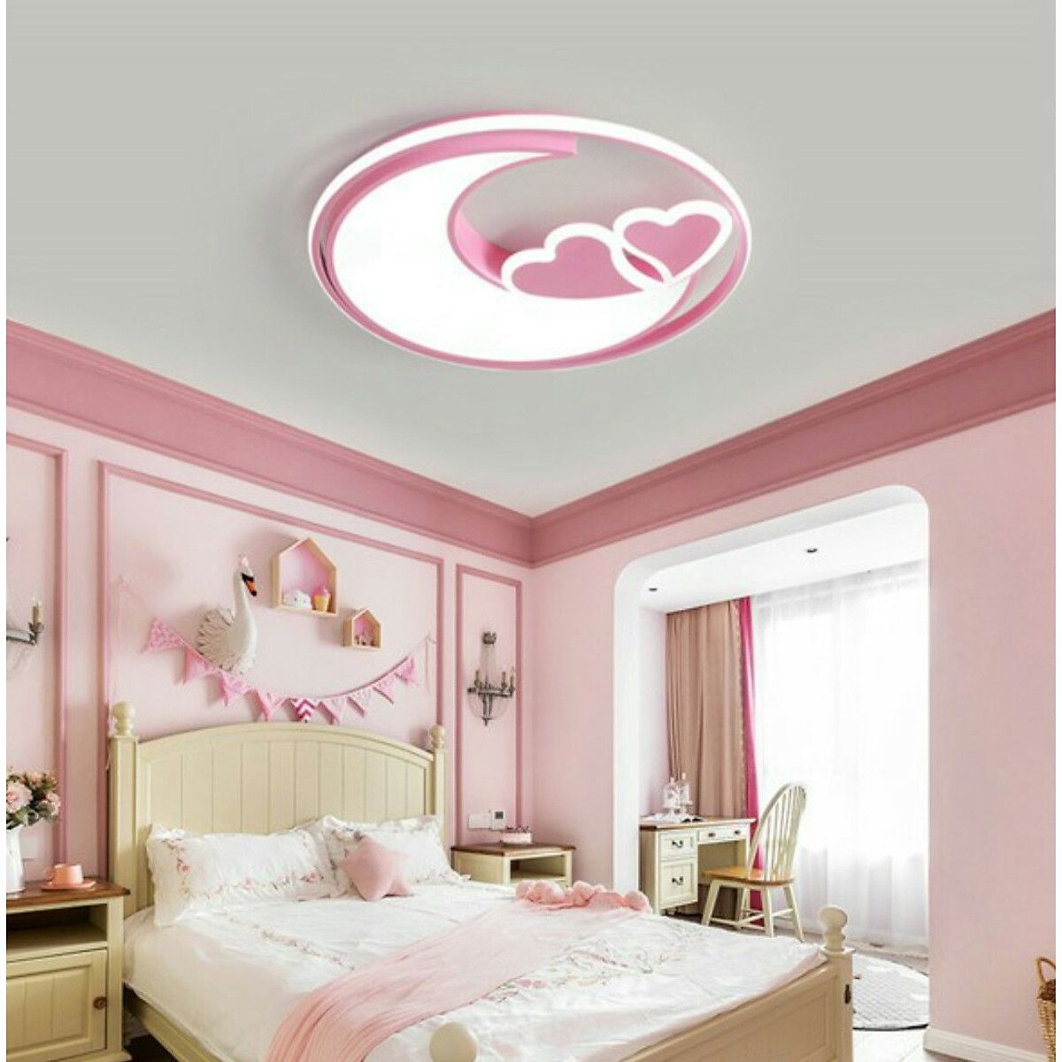 Phòng ngủ cho bé gái trần thiết kế công chúa