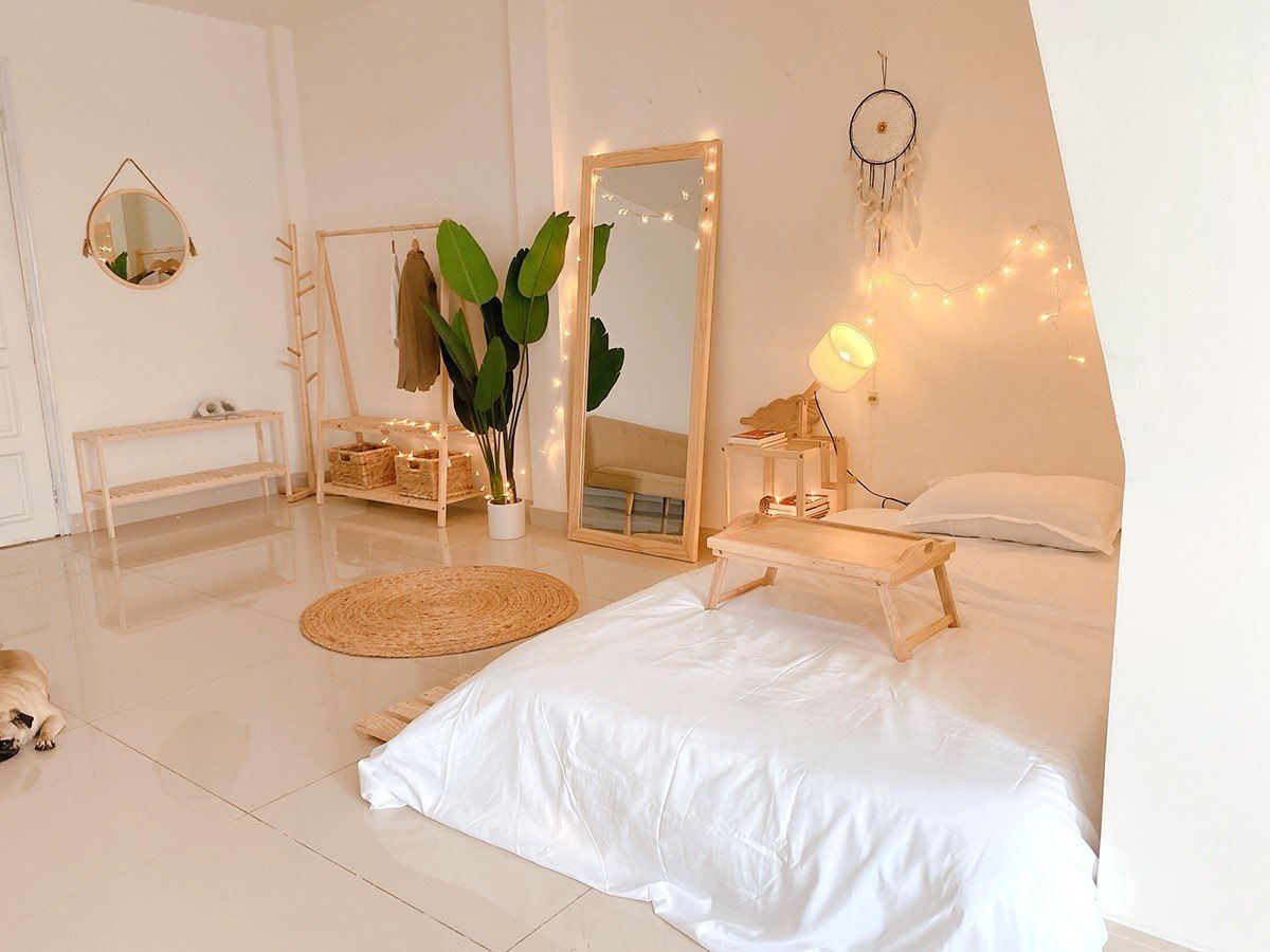 Trang trí phòng ngủ bằng gương và đèn led cho không gian nghỉ ngơi thêm chill