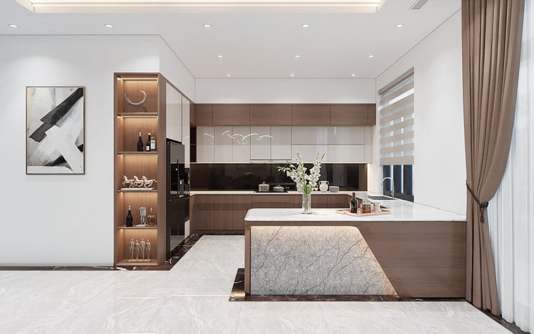 [Báo giá] 100+ mẫu tủ bếp acrylic cao cấp - sang trọng nhất 2025