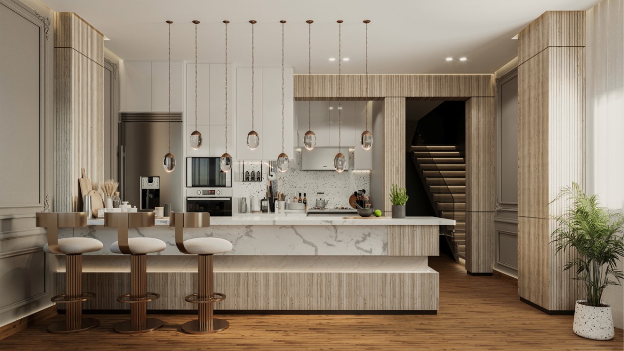 Thiết kế nội thất nhà bếp đẹp và ấn tượng