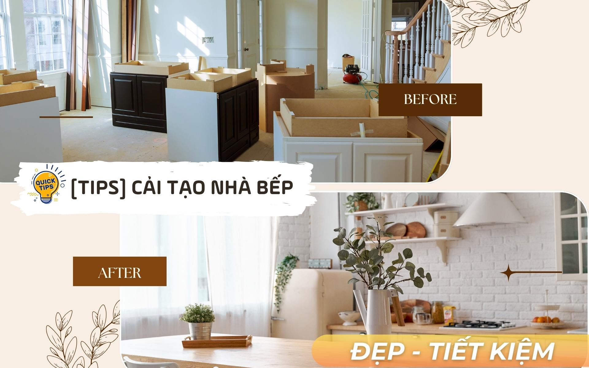5 cách cải tạo nhà bếp