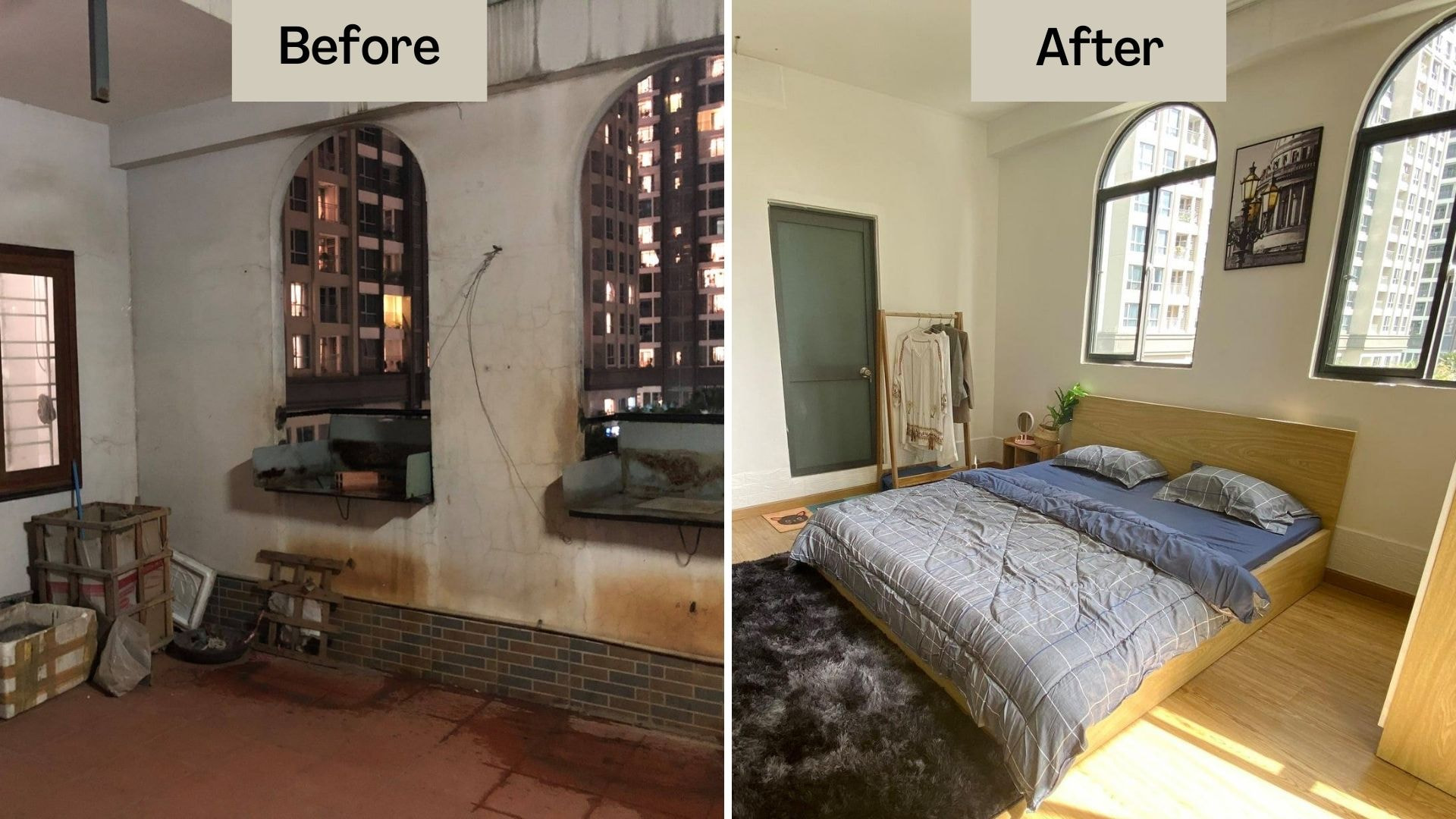 [Mẹo] Cải tạo phòng ngủ nhỏ đẹp ấn tượng với giá rẻ bất ngờ