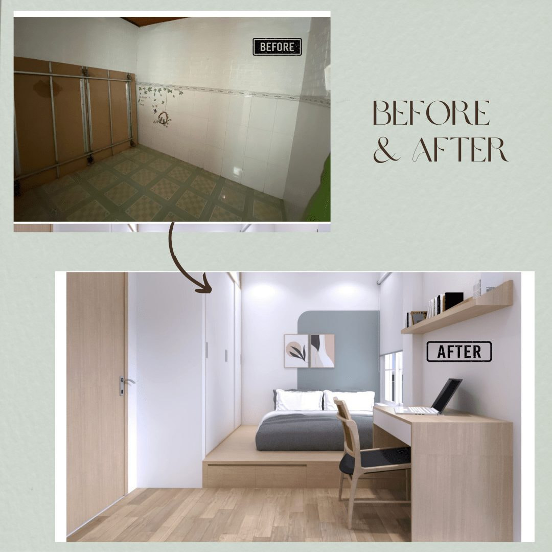 vệ sinh và làm sạch bức tường là phương pháp cải tạo phòng ngủ cơ bản