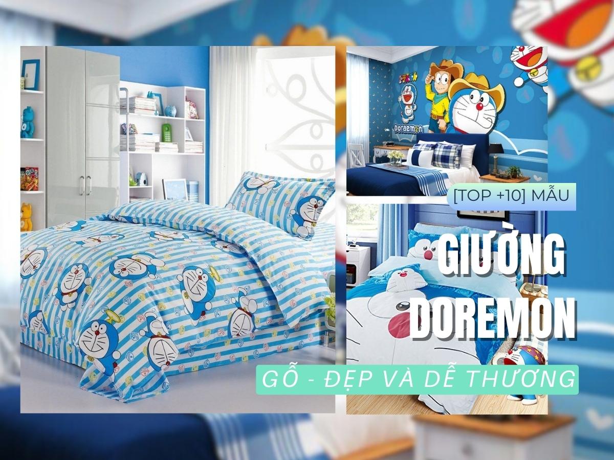 Top 10 mẫu giường Doremon cho trẻ bằng gỗ đẹp ấn tượng, an toàn