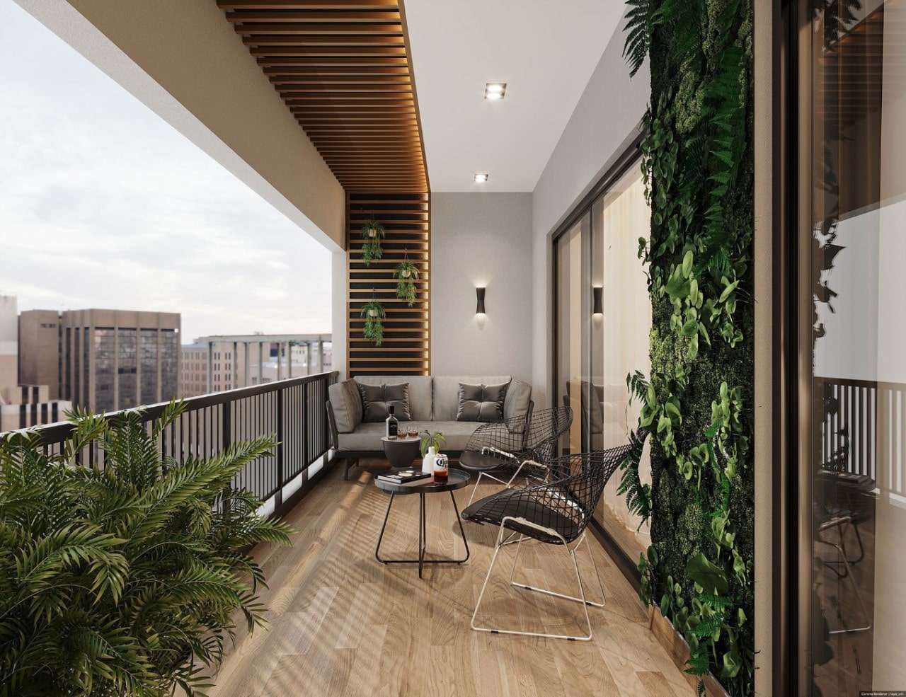 Mẫu ban công phổ biến hiện nay phù hợp với nhiều ngôi nhà 