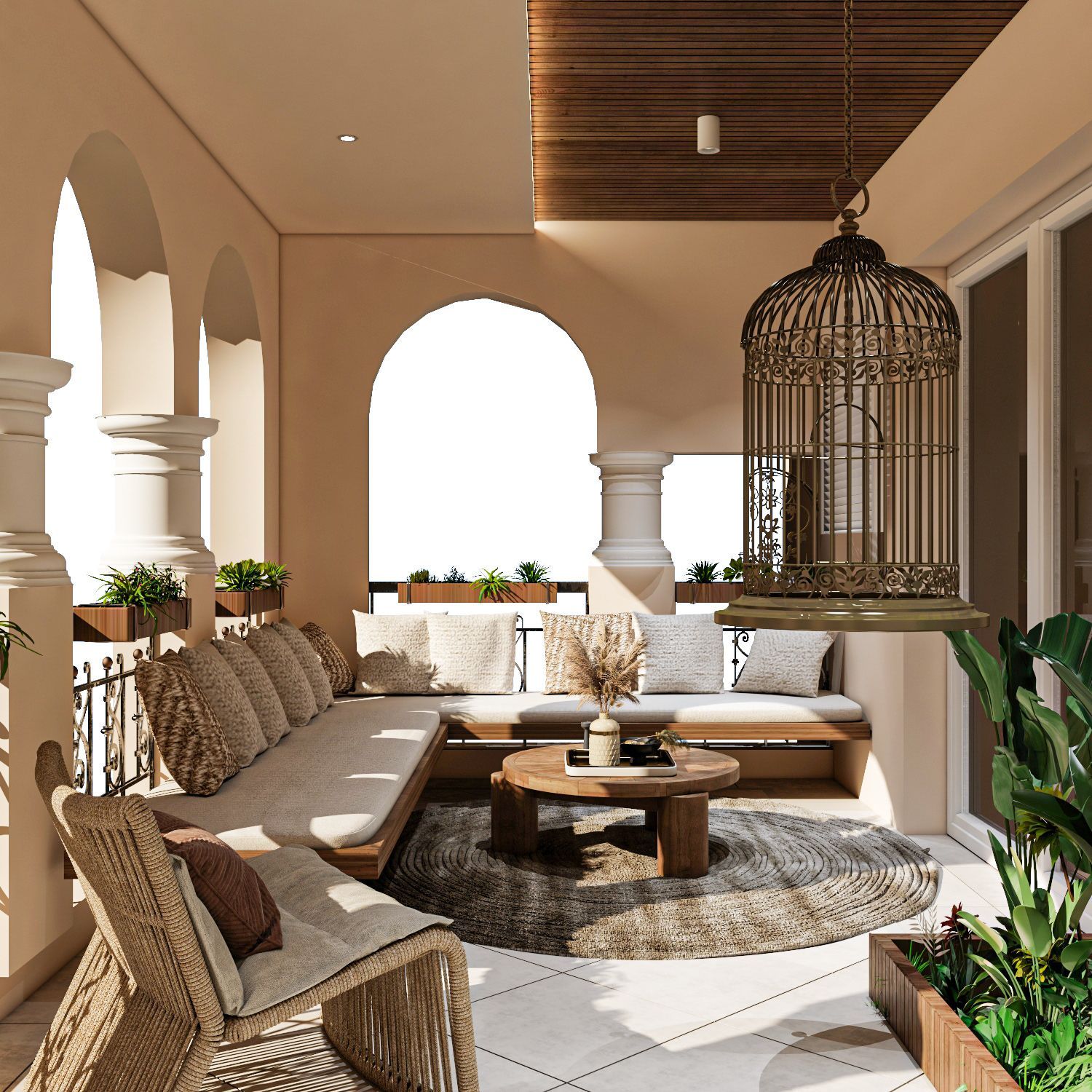 Mẫu ban công thiết kế theo phong cách Scandinavian - Bắc Âu