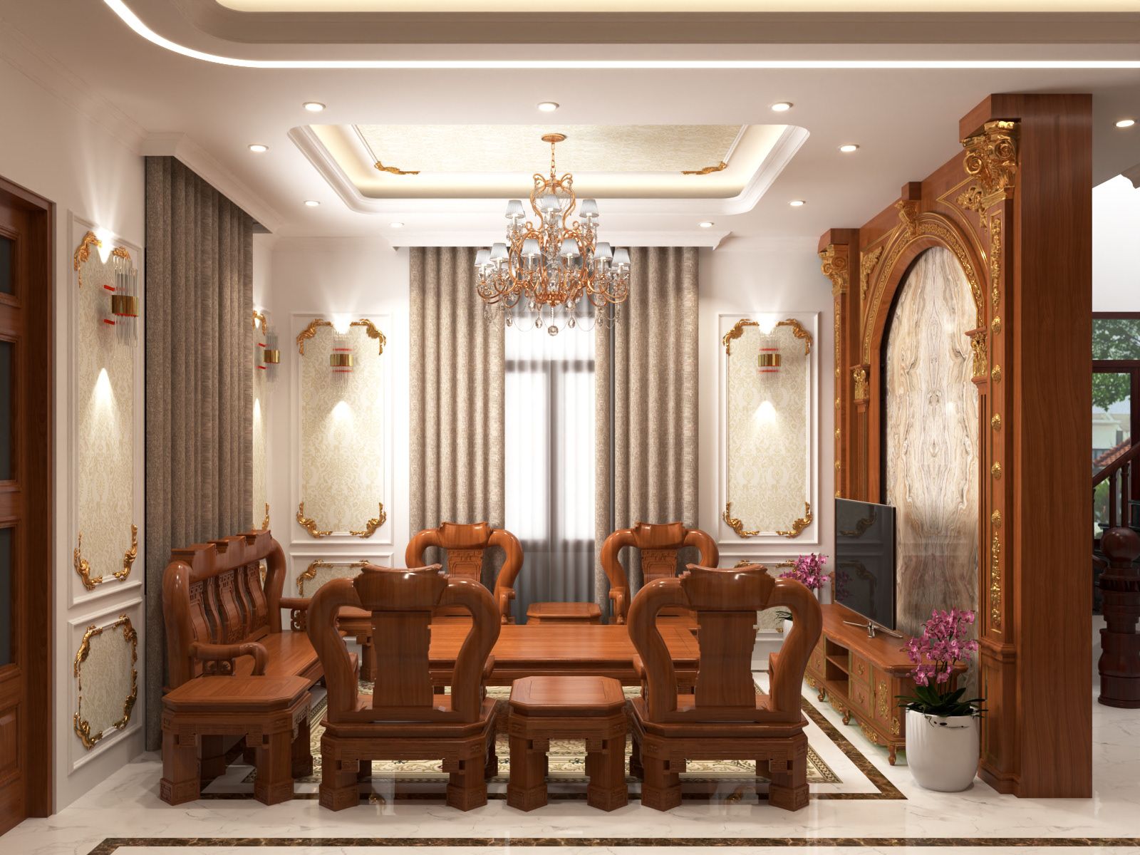 20+ Mẫu thiết kế biệt thự tân cổ điển đẹp đẳng cấp, xu hướng nhất 2025