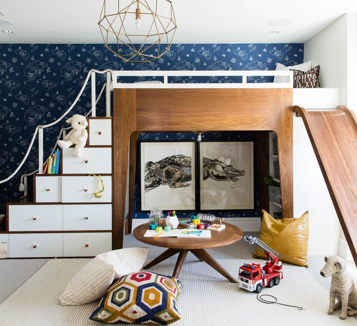 [TOP 19+] Mẫu giường tầng có cầu trượt độc lạ, sáng tạo 2025