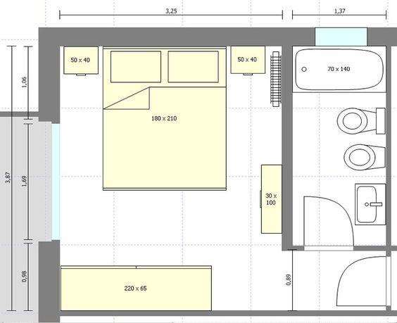 Hình 16 Nên lựa chọn gam màu sáng cho thiết kế phòng ngủ 10m2 có toilet