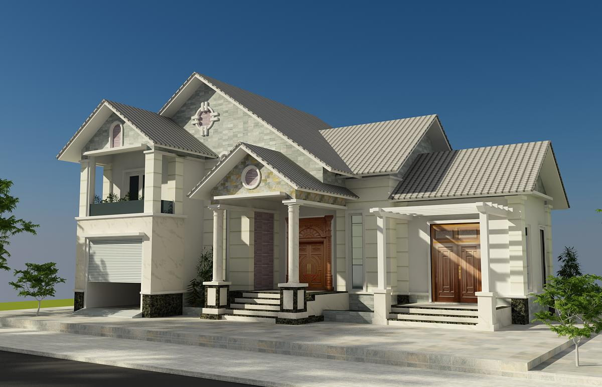 Nhà mái thái 4 phòng ngủ