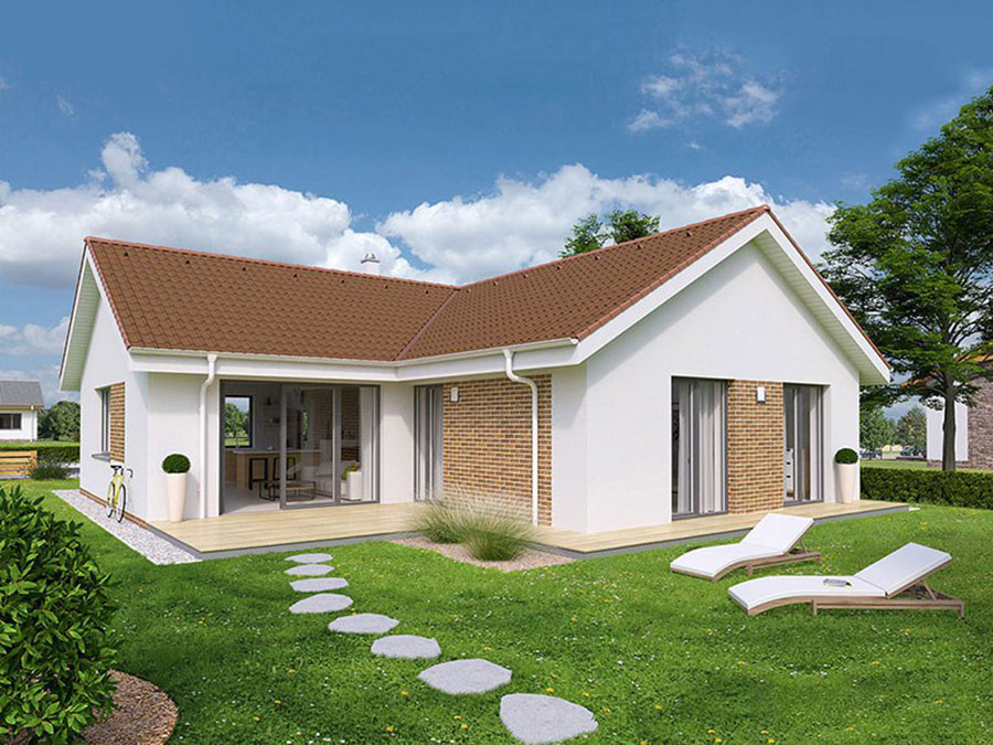 Mẫu nhà cấp 4 mái Thái chữ 