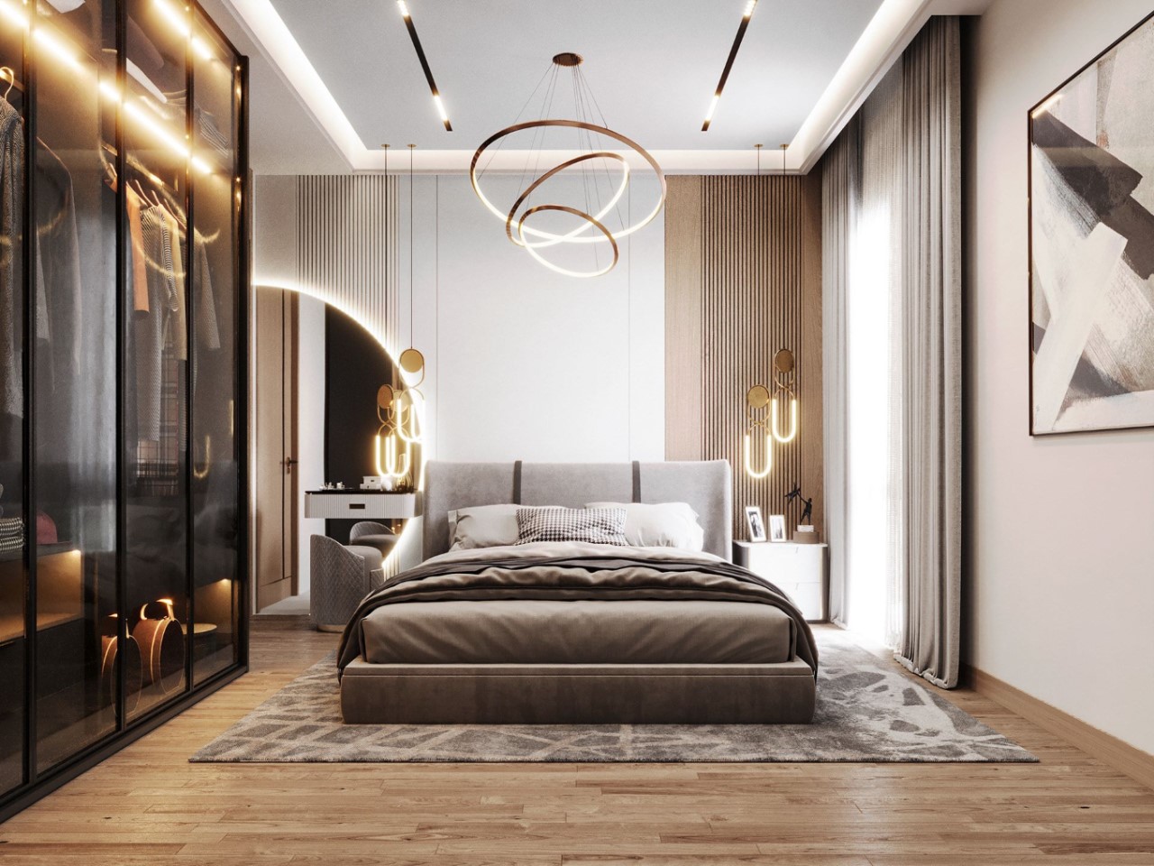 Bố trí giường ngủ hợp diện tích căn hộ