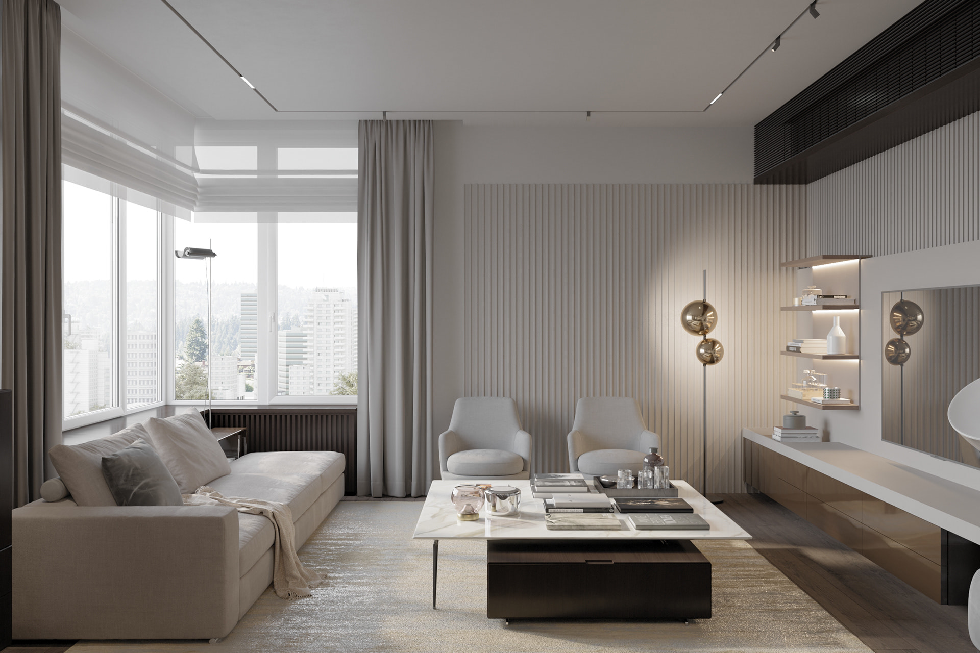 Tạo màu sắc đồng nhất và hài hòa cho tổng thể không gian nội thất