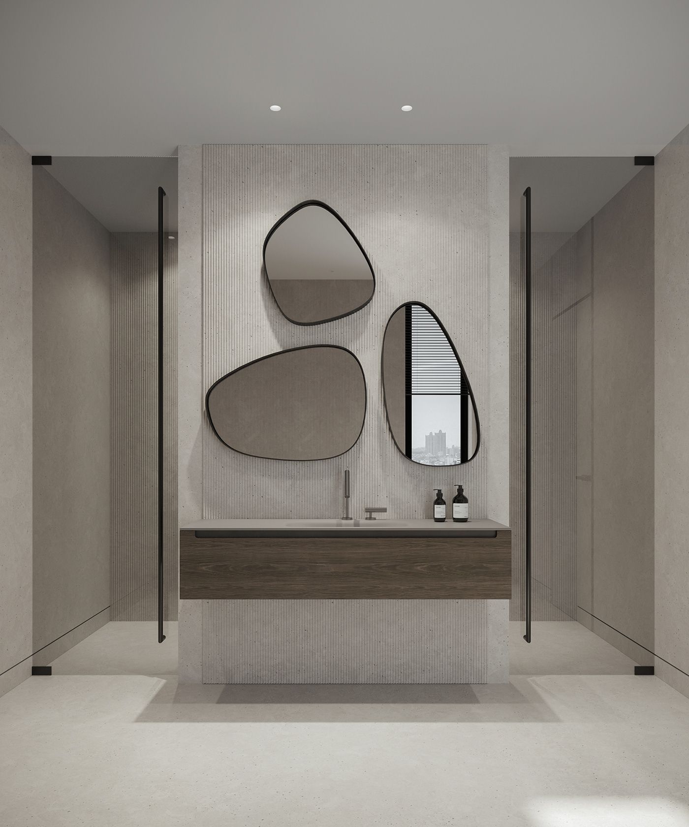 Nhà vệ sinh ốp đá và gạch sạch sẽ, an toàn cho gia chủ khi sử dụng