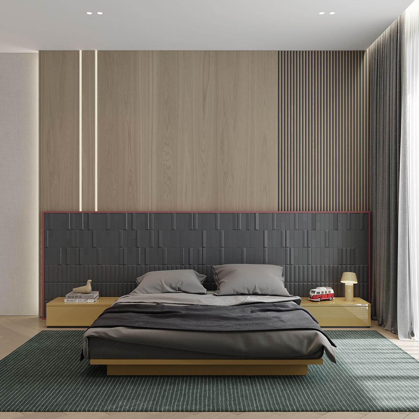 Nội thất phòng ngủ bé được thiết kế đơn giản