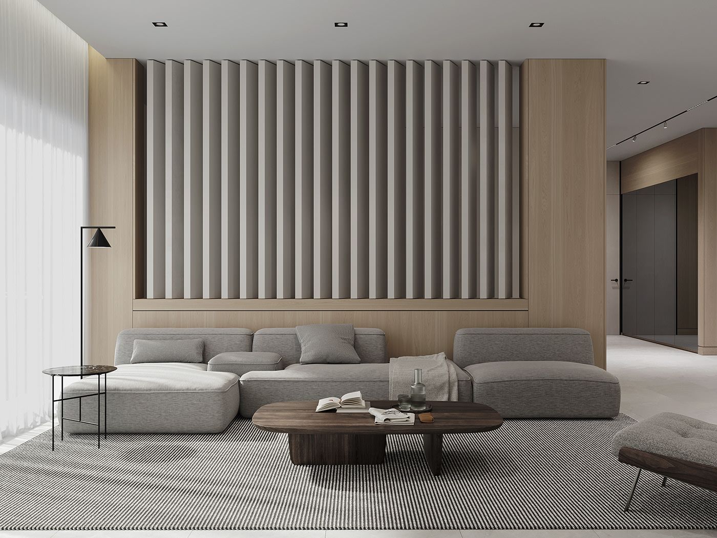 Thiết kế phòng sinh hoạt chung đồng bộ phong cách, màu sắc với cả căn nhà