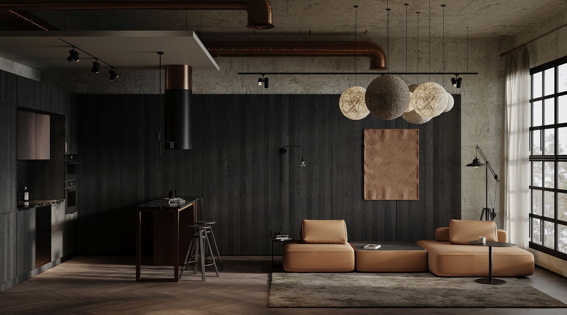 Phong cách Janpandi được lựa chọn cho thiết kế nội thất ngôi nhà này