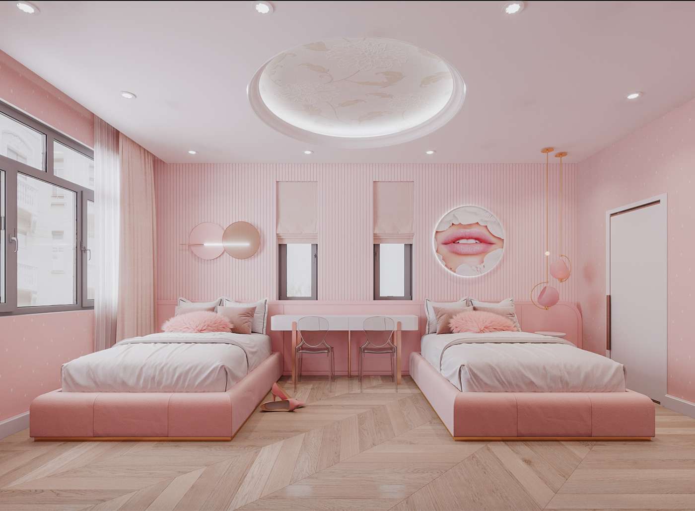 Tổng hợp màu sơn phòng ngủ đẹp cho con gái “xu hướng” 2024