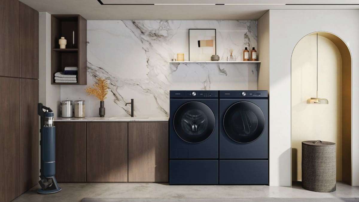 Phòng giặt cần có diện tích tối thiểu để kê đủ máy giặt sấy Phòng giặt cần có diện tích tối thiểu để kê đủ máy giặt sấy