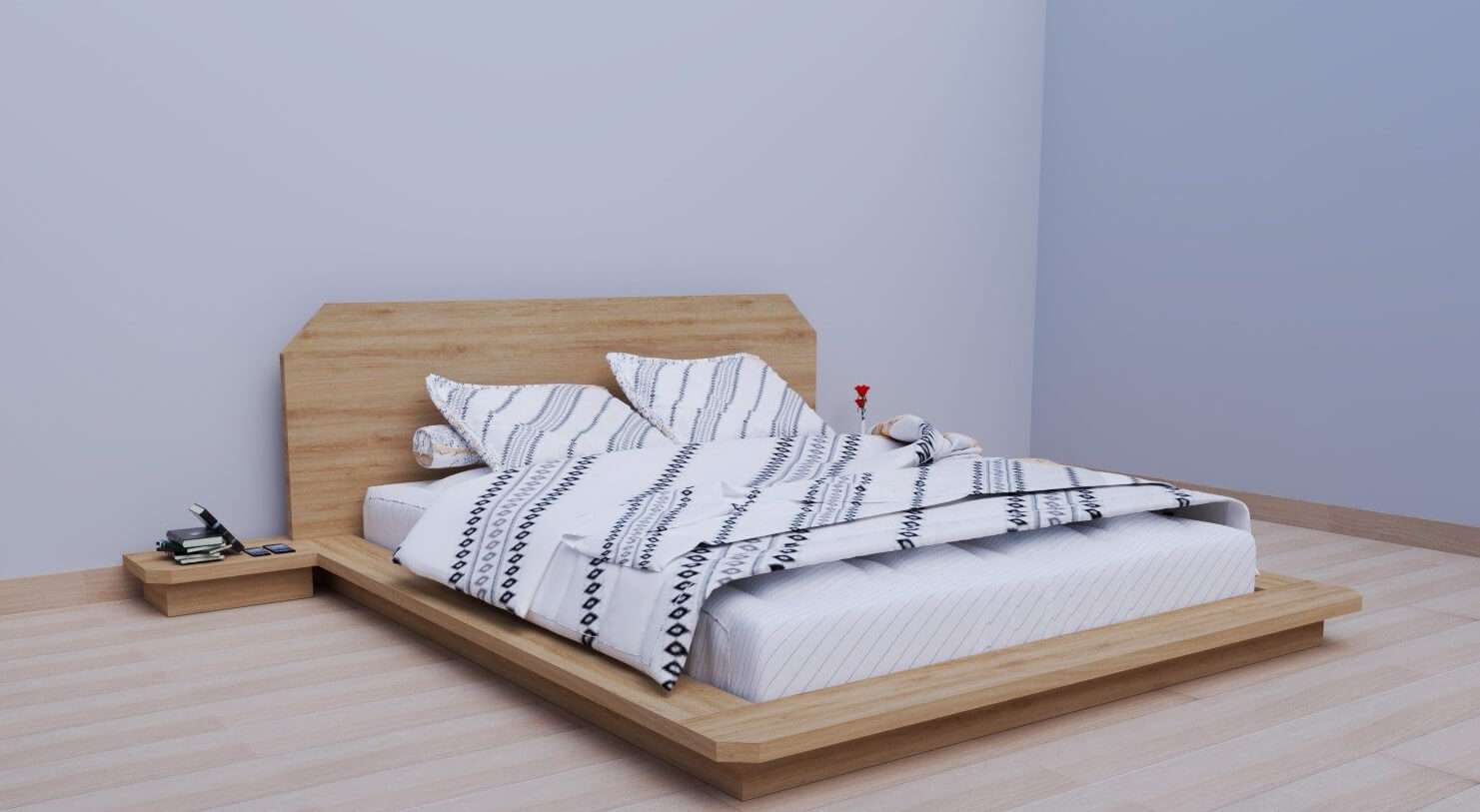 Giường bệt có thiết kế đơn giản nên dễ dàng “hợp rơ” với nhiều phong cách khác nhau Giường bệt có thiết kế đơn giản nên dễ dàng “hợp rơ” với nhiều phong cách khác nhau