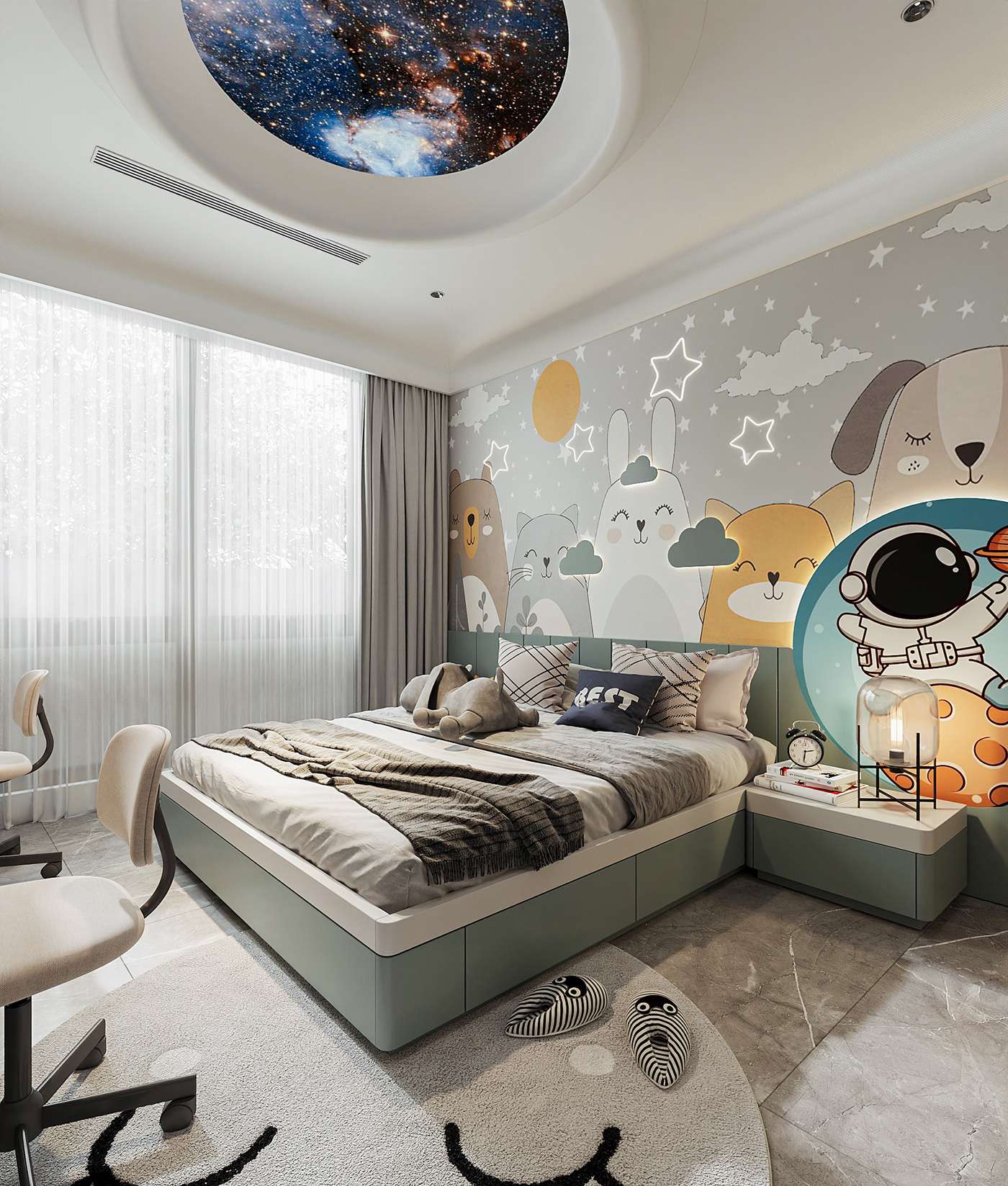 Mẫu 7: Phòng ngủ cho bé gái 15 tuổi năng động, cá tính Mẫu 7: Phòng ngủ cho bé gái 15 tuổi năng động, cá tính