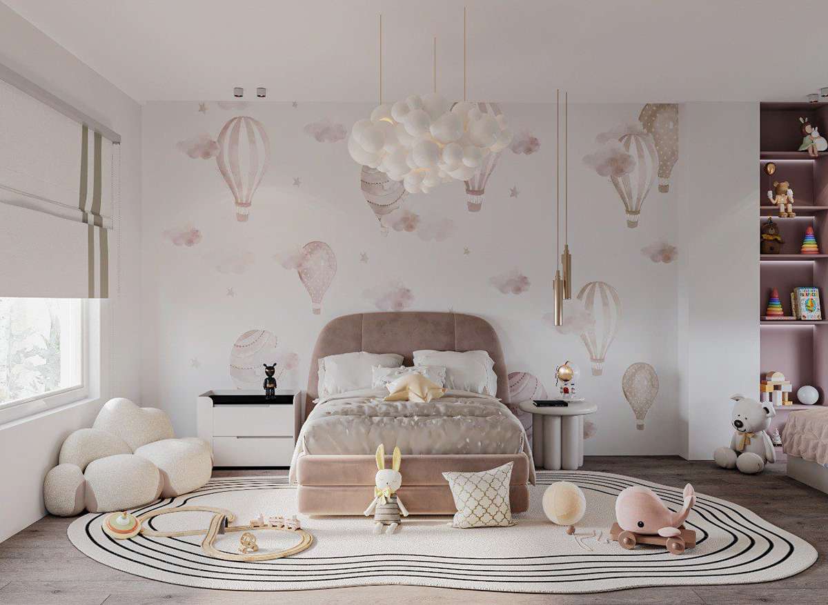 Mẫu 8: Gam màu trắng nhẹ nhàng phối thêm màu hồng đất khiến căn phòng bé gái 15 tuổi thêm ấn tượng hơn Mẫu 8: Gam màu trắng nhẹ nhàng phối thêm màu hồng đất khiến căn phòng bé gái 15 tuổi thêm ấn tượng hơn