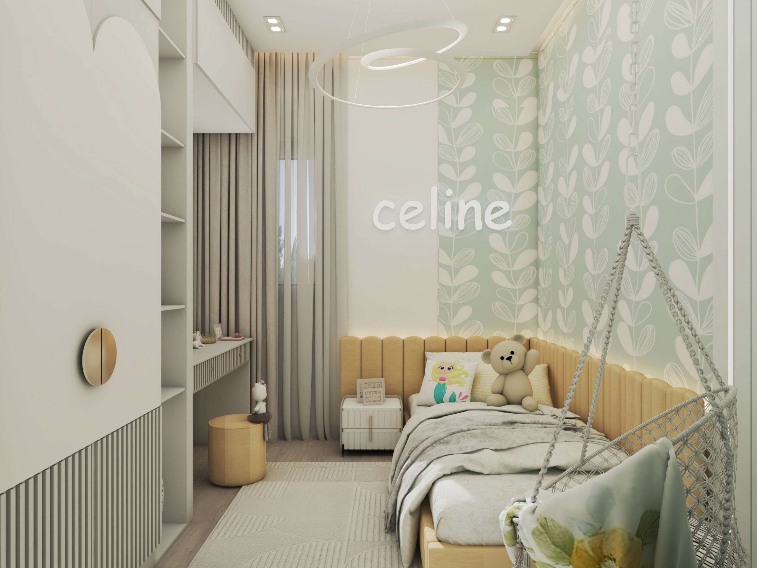 Mẫu 15: Thiết kế phòng ngủ 10m2 cho bé gái với nội thất nhỏ gọn được bố trí khoa học Mẫu 15: Thiết kế phòng ngủ 10m2 cho bé gái với nội thất nhỏ gọn được bố trí khoa học