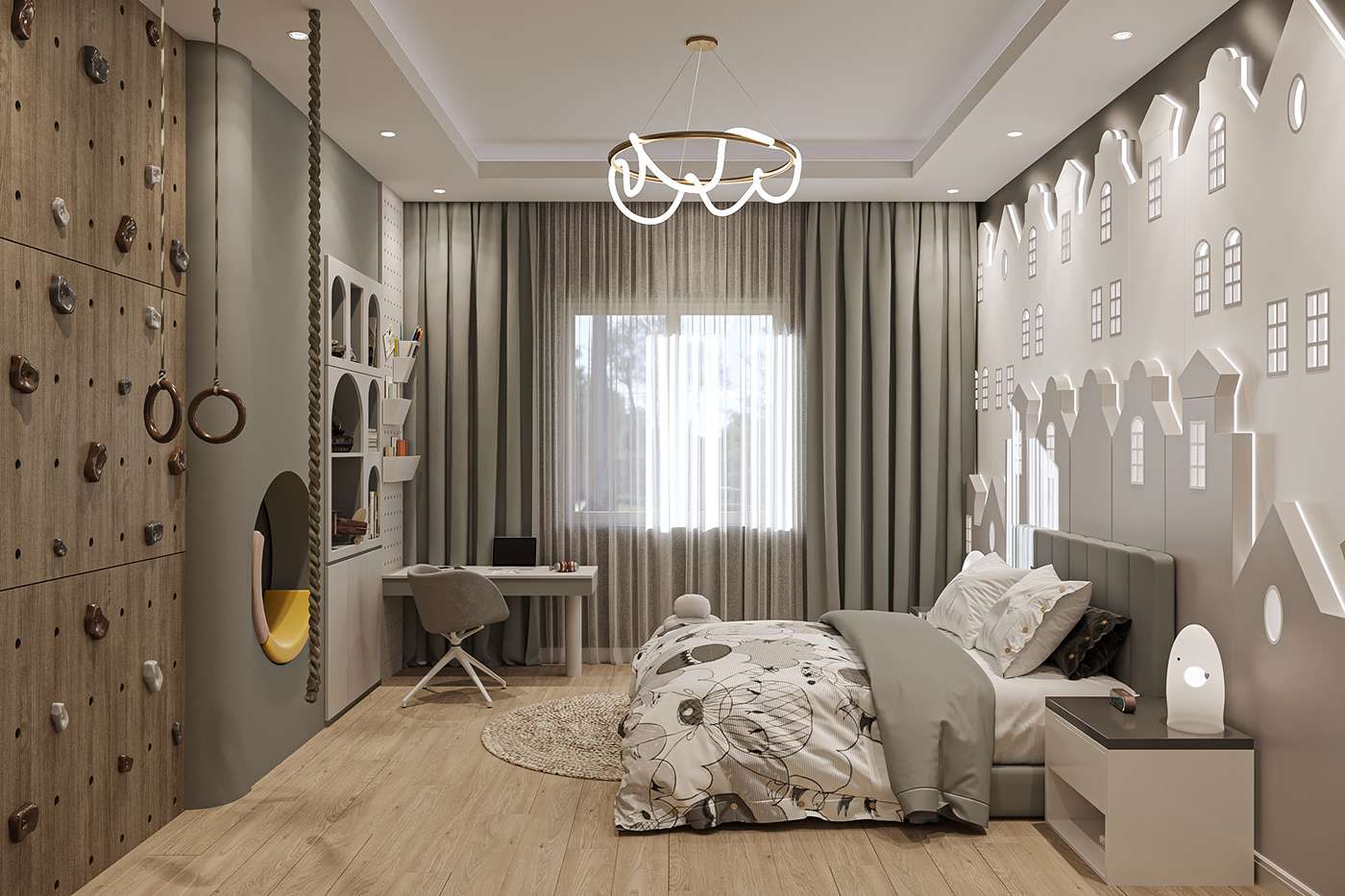 Mẫu 24: Tạo thêm khu vui chơi mini trong phòng ngủ của bé Mẫu 24: Tạo thêm khu vui chơi mini trong phòng ngủ của bé