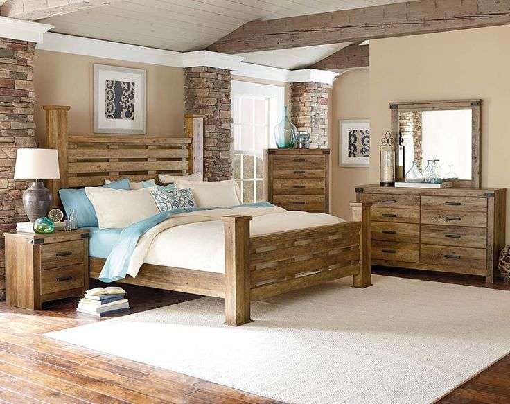 Phòng ngủ trang trí bằng gỗ sồi mang đến không gian ấm áp, truyền thống và sang trọng