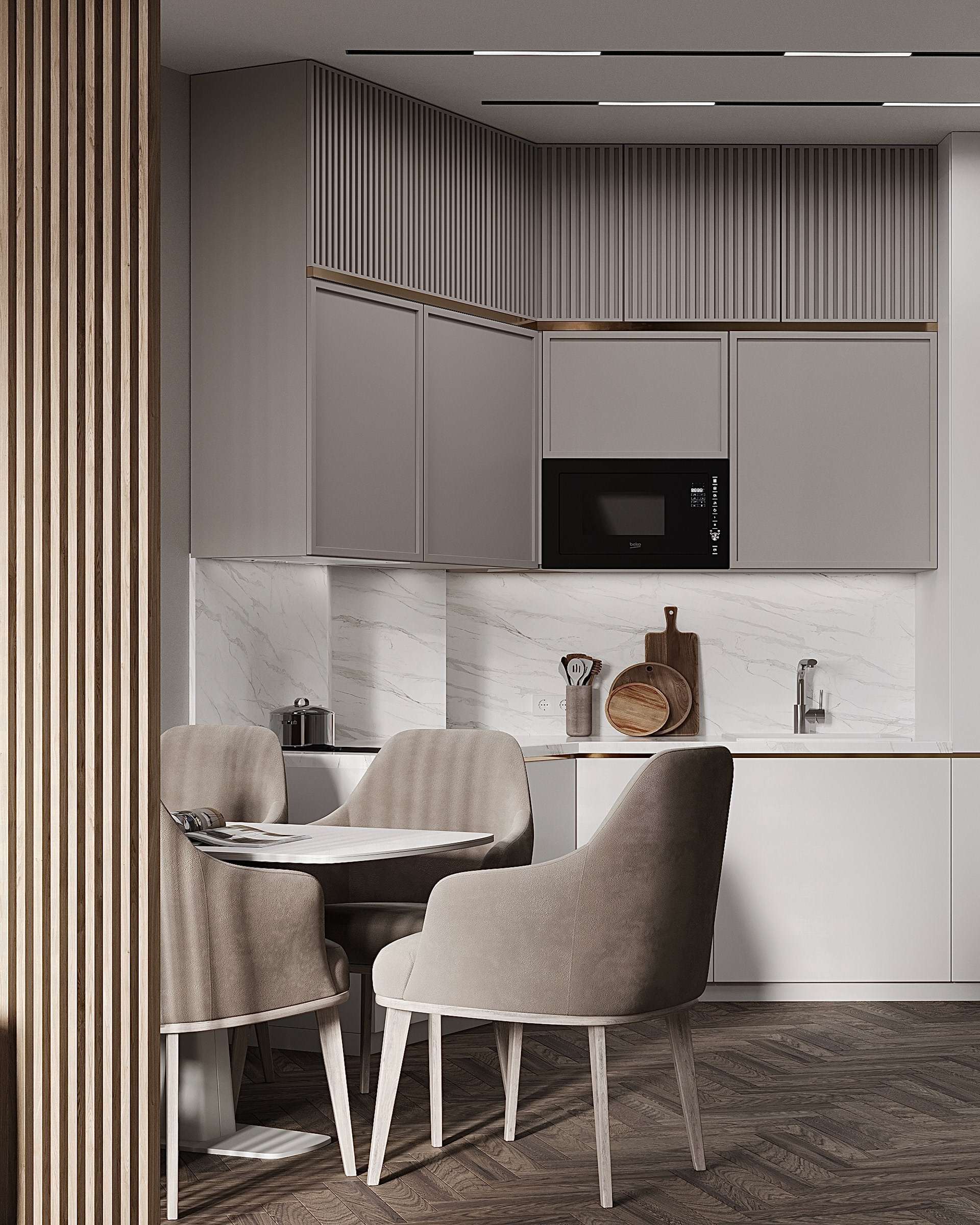 Tủ bếp gỗ Laminate góp phần tạo nên không gian bếp hiện đại Tủ bếp gỗ Laminate góp phần tạo nên không gian bếp hiện đại