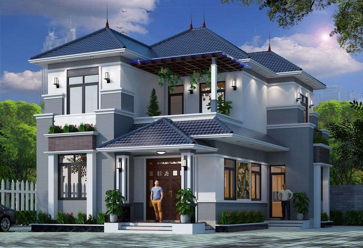Màu Xanh Dương tươi mới làm nổi bật ngôi nhà, tạo cảm giác mát mẻ và tràn đầy sức sống. Màu Xanh Dương tươi mới làm nổi bật ngôi nhà, tạo cảm giác mát mẻ và tràn đầy sức sống.