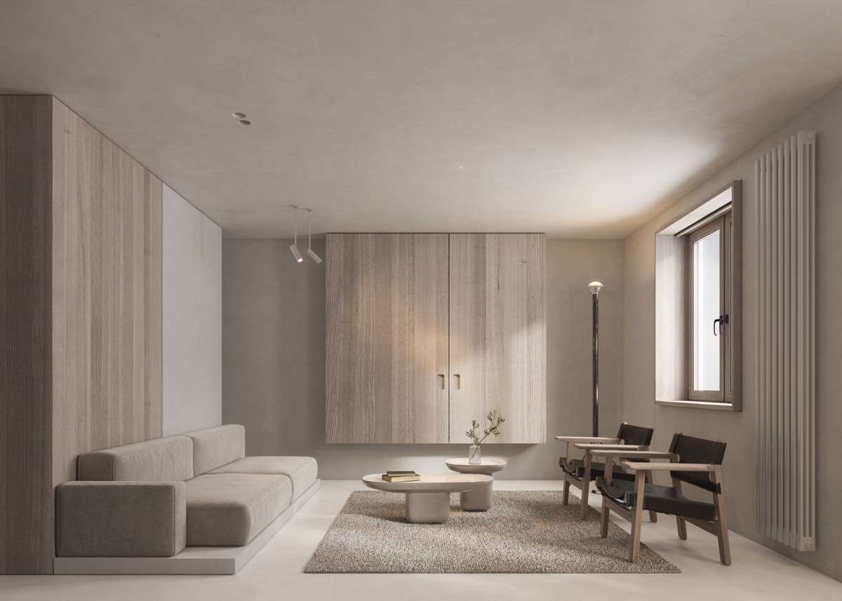 Thiết kế nội thất chung cư tối giản với gam màu trung tình ấn tượng